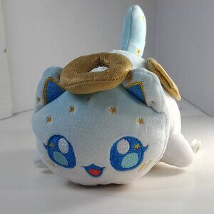 Aphmau MeeMeows Angel Cat Plush stuffed Animal blue white gold halo kitty wings